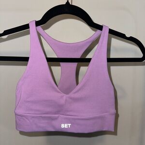 Set Active Luxform Racer V Sports Bra purple